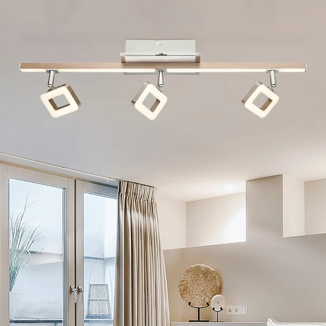 BINARIO FARETTI SPOT Plafoniera Regolabile Da Soffitto LED Cromo Luci ...