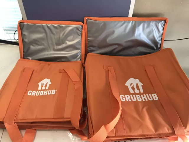 Grubhub Official Large & Medium Insulated Food Delivery Carrying Tote Bags