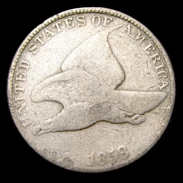 1858 Flying Eagle Cent Penny ---- Nice Details Coin ---- #UU076