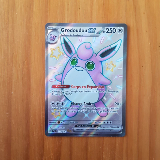 Grodoudou Ex 222/091 Shiny Ultra Rare – Carte Pokémon Écarlate & Violet 4.5 Destinées De Paldea