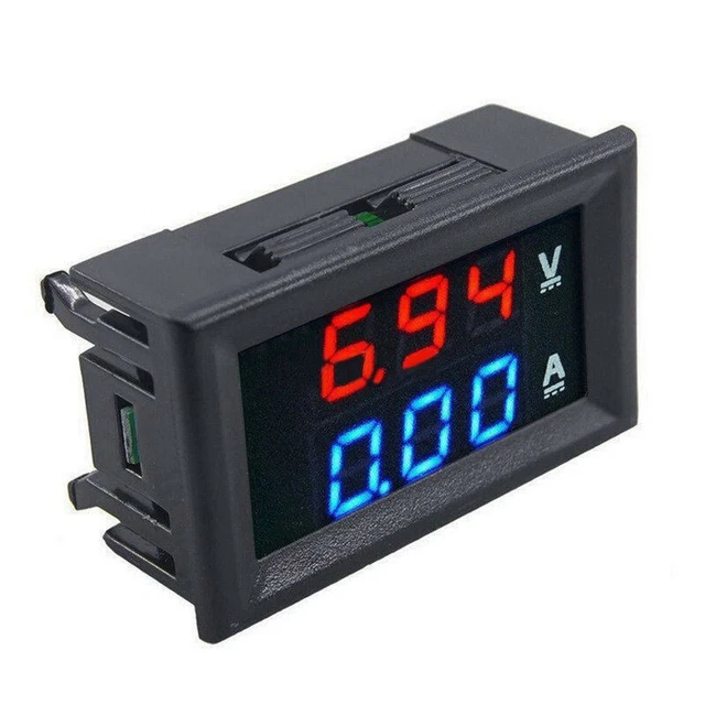 Digital Voltmeter 0.0V-100V 48x2x22mm Digital Ersatz LED Messung Tester