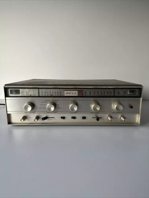 VINTAGE BELL AM/FM Model 2445 TUBE RECEIVER, RARE !