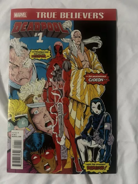 True Believers: Deadpool #1 Marvel Comics 2016 New Mutants #98 1St Appearance