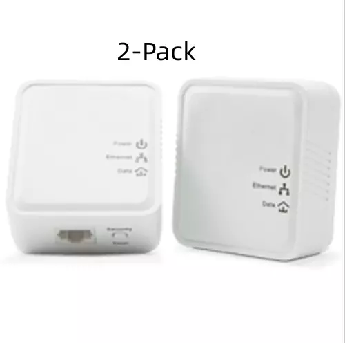 (2 x PLC Units) HomePlug AV 500 Mbps standard Powerline adapters