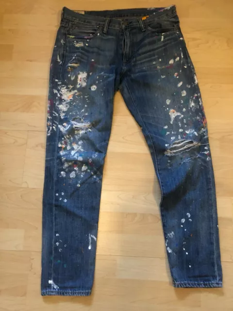 Original Polo RALPH LAUREN Jeans Damen, Astor Slim Boyfriend, Blau Gr.28