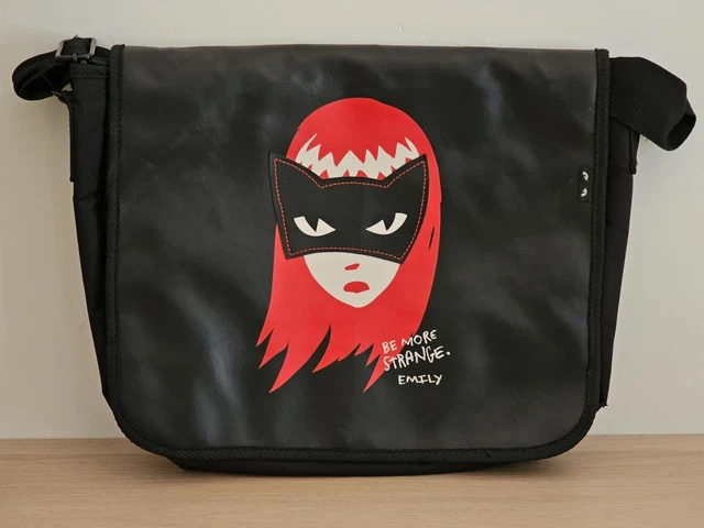 EMILY THE STRANGE Bag Satchel Messenger Be More Strange Emily 2006 Black OOP 175.52 PicClick UK