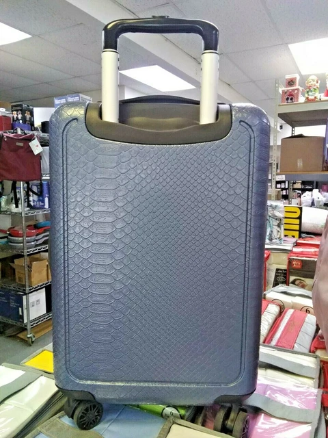 Samantha Brown 22" Hardside Spinner and Cosmetic Case with USB Port - Blue /New 3