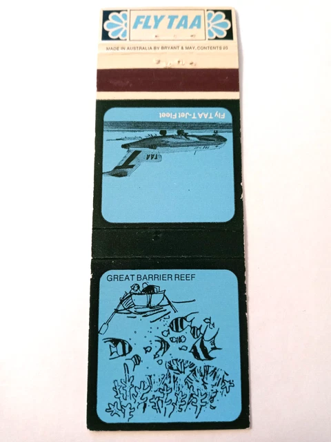 Vintage Matchbook: Fly TAA, Trans Australia Airlines