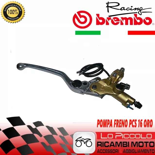 Pompa Freno Tangenziale Assiale Brembo Serie Oro Con Switch PSC 16 - 10977011