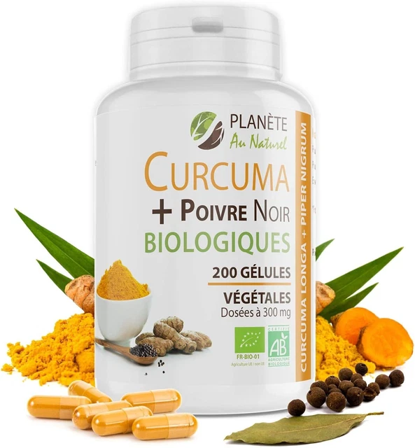 PLANÈTE AU NATUREL Curcuma Et Poivre Noir Bio 300Mg 200 Gélules — free download