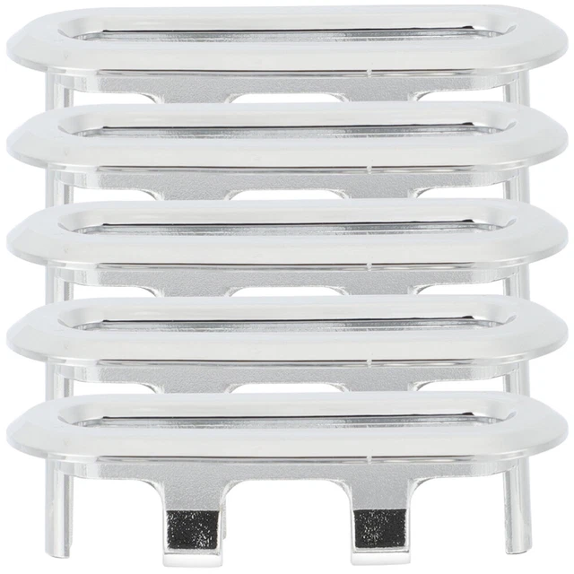 5pcs Sink Basin Overflow Covers Replacement Overflow Caps for Bathroom Kitchen
