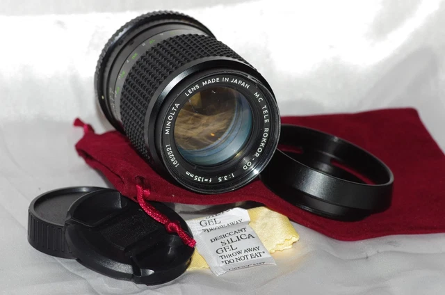 Objectif photo Minolta MC W. Rokkor - HH f/1.8 - 35mm. #1532995. Avec