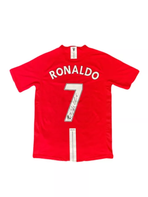 Cristiano Ronaldo Signed Manchester United Premier League 2008 Football Shirt