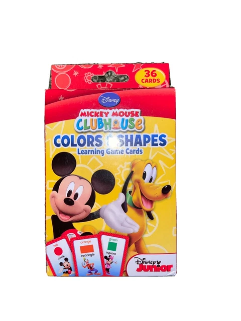DISNEYS MICKEY MOUSE Clubhouse Colors And Shapes Learning Game Cards ...