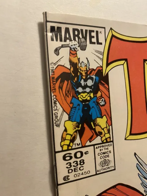 Mighty Thor 338 2nd Beta Ray Bill & Origin Marvel 1983 Newsstand FN+/VF 3
