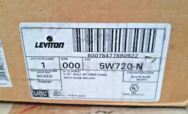 Leviton 5W720-N WALL MOUNT PANEL