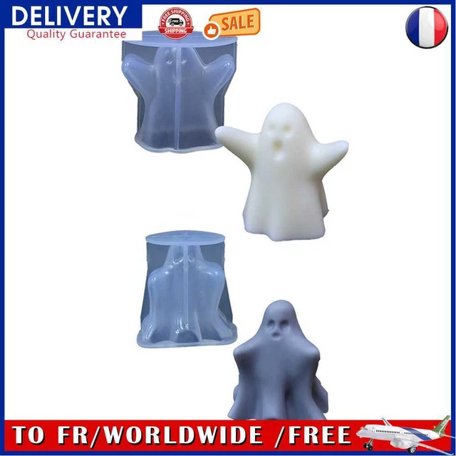 Ghost Candle Silicone Mold Horror Skull Soap Aromatherapy Plaster Making Molds