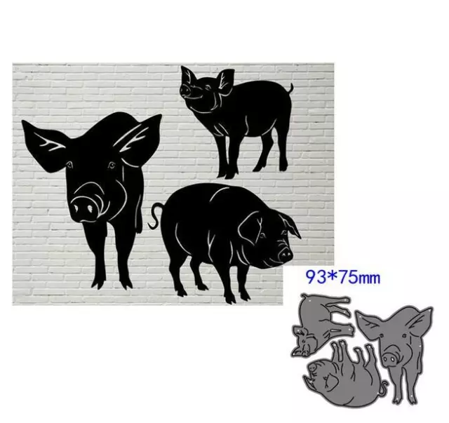 Metal Cutting Dies Cut Die Animal Pig Decoration Scrapbooking Embossing Making