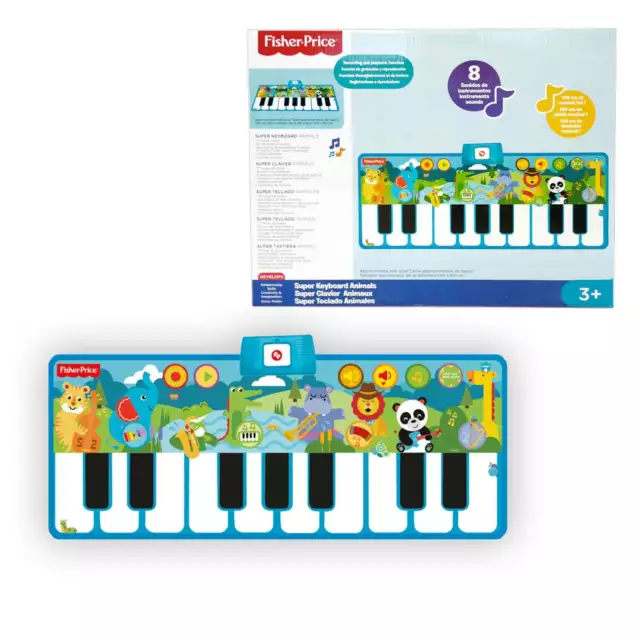 Fisher Price Animal Electronic Floor Piano Keyboard with Lights and Sounds NEW