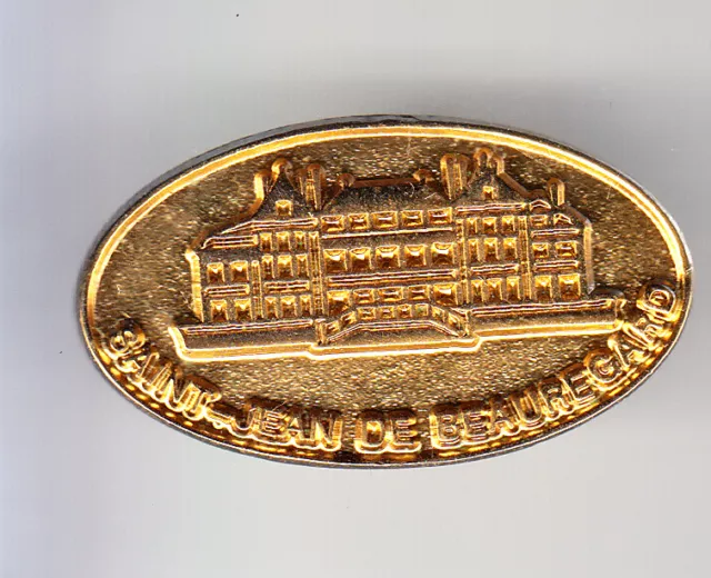 Rare Pins Pin's .. Tourisme Chateau Castle Saint Jean De Beauregard 91 Or 3D ~Cn