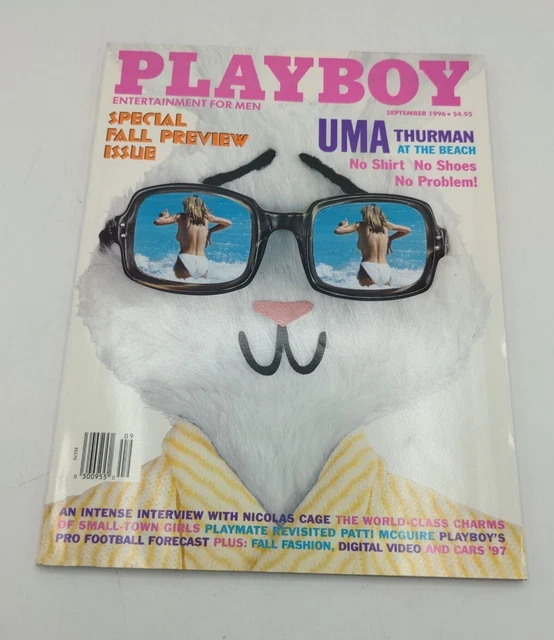 PLAYBOY MAGAZINE SEPTEMBER 1996 Uma Thurman Nude Centerfold Intact EUR
