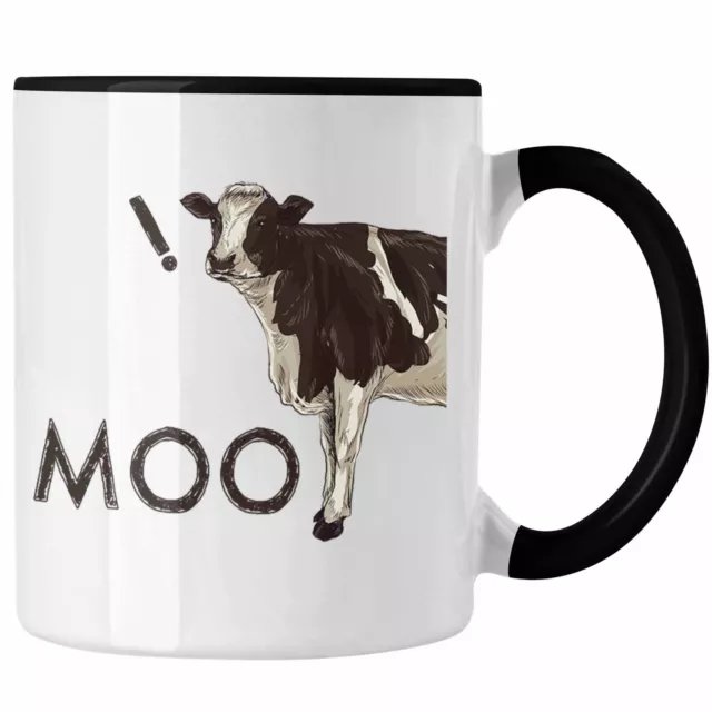 Trendation - Moo Kuh Tasse Geschenk für Landwirt Bauern Geschenkidee Geburtstag