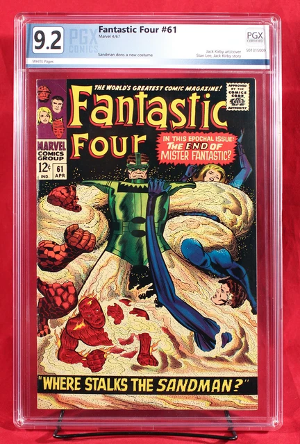 FANTASTIC FOUR #61 (Marvel 1967) PGX 9.2 NM- Near Mint Minus DOOM v THING! +CGC!