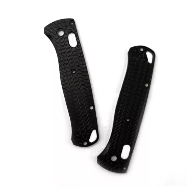 Black Brushed Custom Aluminium Alloy Scales Stripes Fit For Benchmade Bugout 535