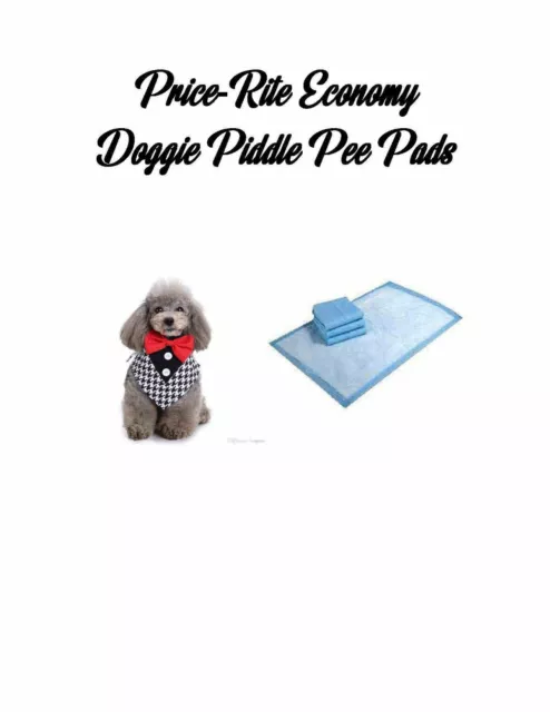 17x24" Price-Rite Economy Dog Puppy Piddle Pee House Breaking Pads-300/1200 Pads