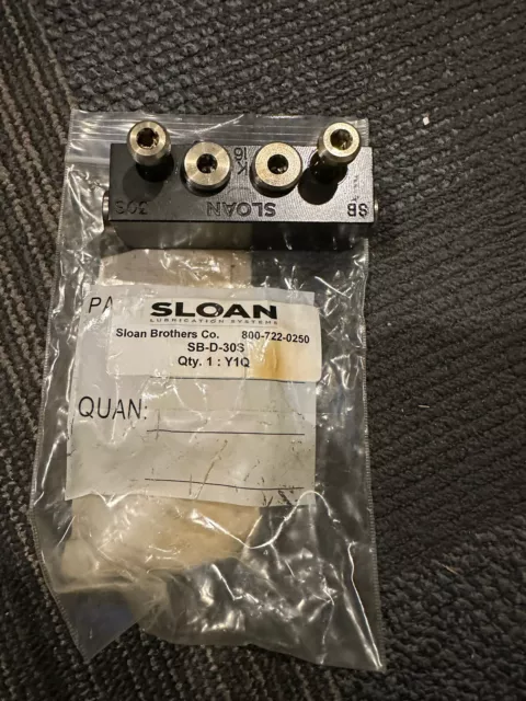 SLOAN BROTHERS CO Part #SB-D-30S New Old Stock Free Shipping