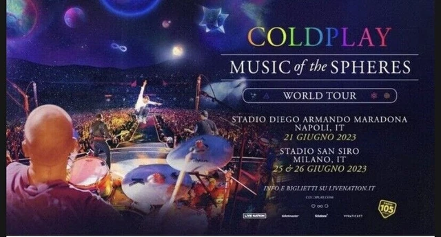 2 BIGLIETTI COLDPLAY Napoli Stadio Maradona 21/06/23 SETTORE DISTINTI SUPERIORE 2 BIGLIETTI COLDPLAY Napoli Stadio Maradona 21/06/23 SETTORE DISTINTI SUPERIORE