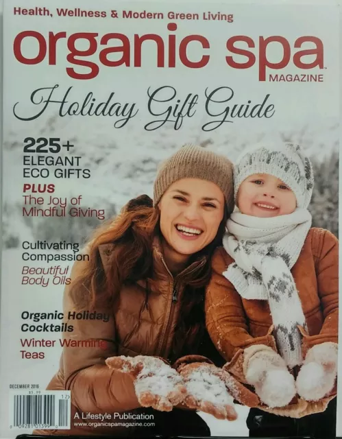 Organic Spa Magazine Dec 16 Holiday Gift Guide Health Wellness​ FREE SHIPPING sb