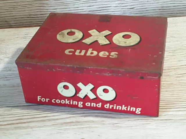 Vintage oxo cube advertising tin.