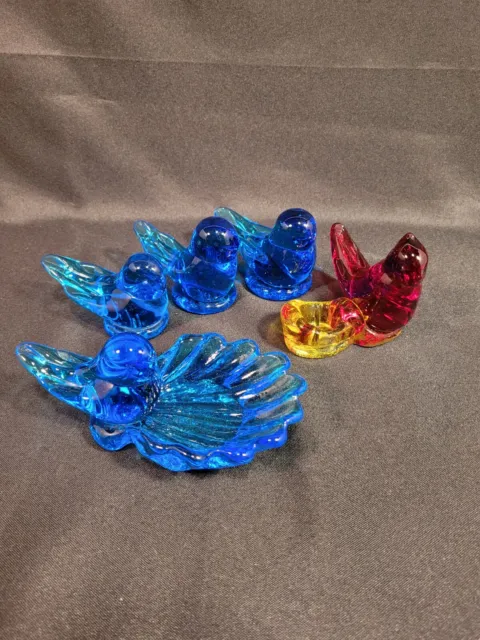 5 Leo Ward Bluebird Of Happiness Glass Birds