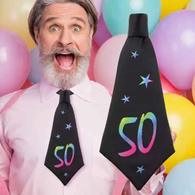 CRAVATTONE 60 ANNI - Cravatta Gadget idea regalo festa 60° Compleanno uomo  : : Casa e cucina