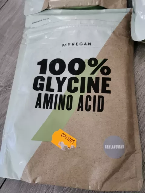 MY VEGAN 100%GLYCINE AMINO ACID SANS AROME 2250G MY PROTEIN 12/2021 et 02/2022 2