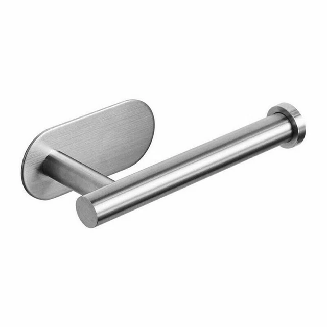Easy To Install Self Adhesive Toilet Roll Holder Bar Towel Ring No Need To Drill