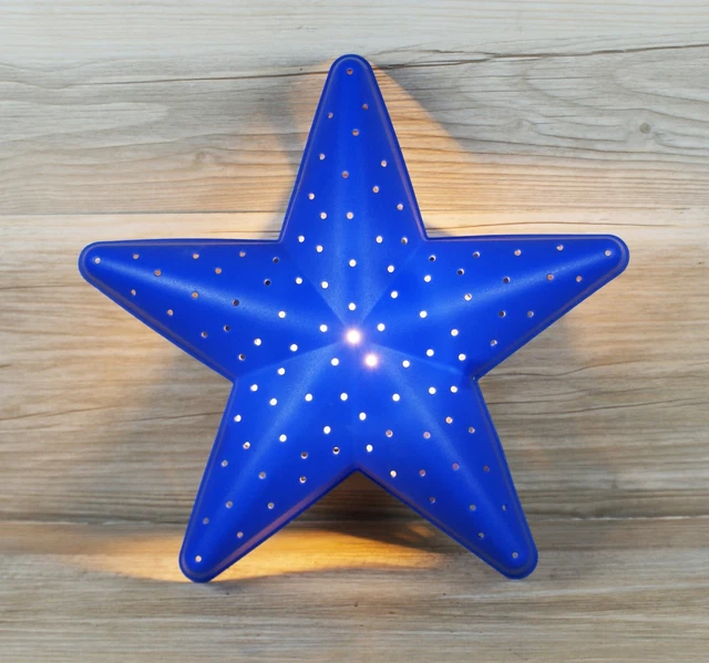 vintage-ikea-smila-blue-star-shaped-wall-lamp-night-light-kids-nursery