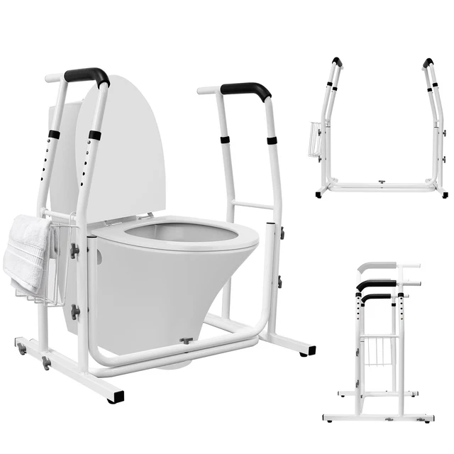 Soporte de inodoro WC bastidor de inodoro ayuda para levantarse diseño bastidor de soporte ajustable