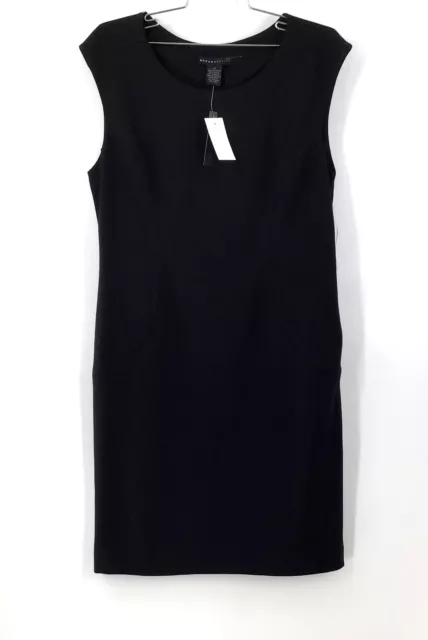 NWT Grace Women's Black Sleeveless Round Neck Sheath Dress - Size 14