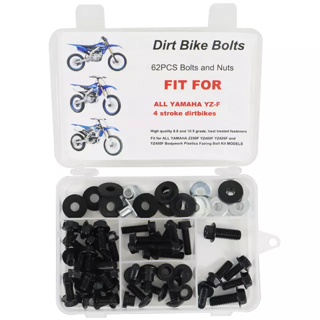 Aftermarket Fit For Yamaha YZF 250 450 YZ250F 450F Plastic Fender Body Bolt Kit