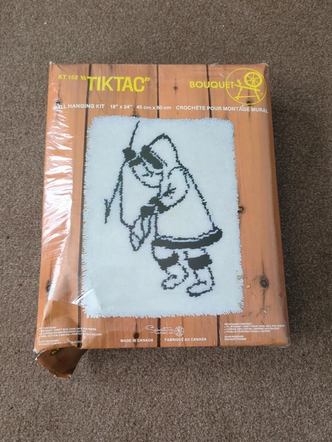 Tiktak Wandhängesatz - Teppichhaken, 18x24 Zoll - Eskimo Eisfischen - Bouquet