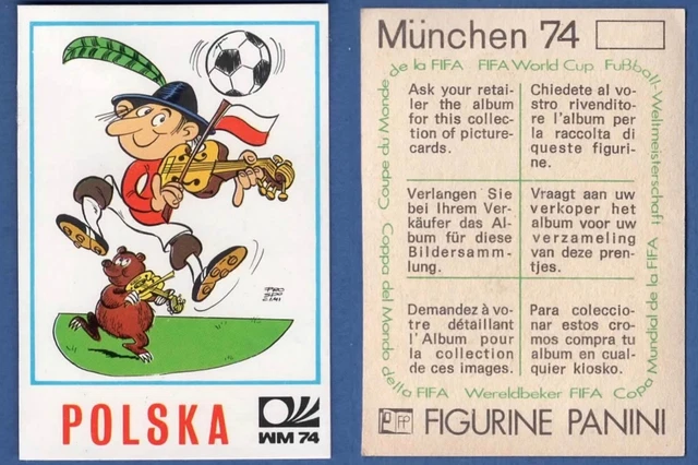 ALBUM FIGURINE PANINI MUNCHEN 74 Leer Empty Vide COPY sticker wc wm