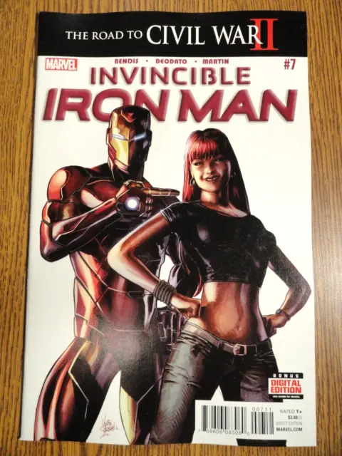 Invincible Iron Man #7 Hot Key NM- 1st Print Riri Williams Ironheart Marvel MCU