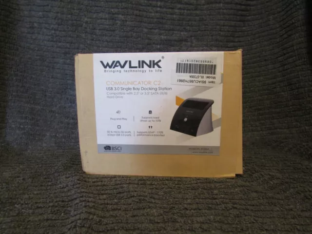 Wavlink USB 3.0 to SATA Hard Drive Docking Station for 2.5” & 3.5” HDD SSD with