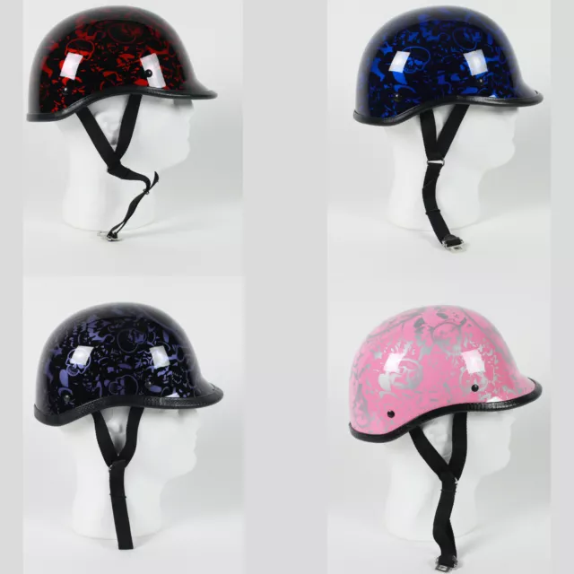 Rodia RHD200V Half Helmet (Skull Boneyard Pink) – XPowerDepot