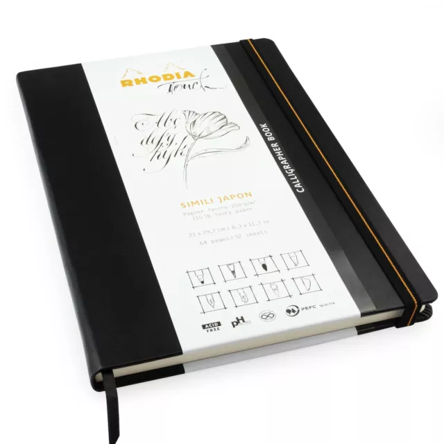 Rhodia Touch Tinte - Simili Japon Calligrapher Buch Skizzenbuch - A4 - 32 3