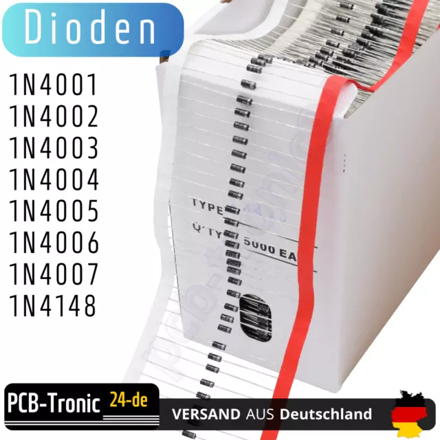 Diode 1N4001, 1N4002, 1N4003, 1N4004, 1N4005, 1N4006, 1N4007, 1N4148 SMD 50V-1KV