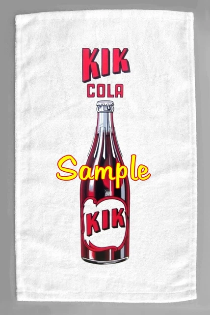 Kik Cola Bottle Soda Microfiber Hand Towel Citrus Cola