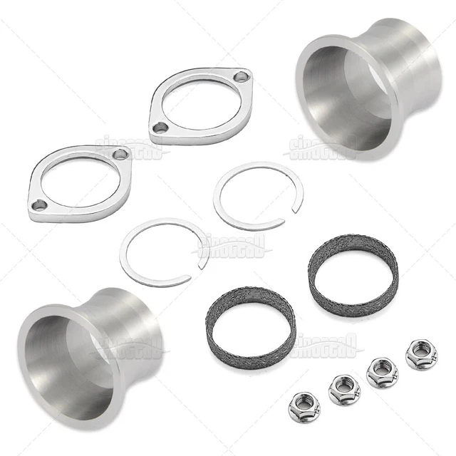 EXHAUST PORT TORQUE Cone & Flange Gasket Install Kit For Harley Dyna